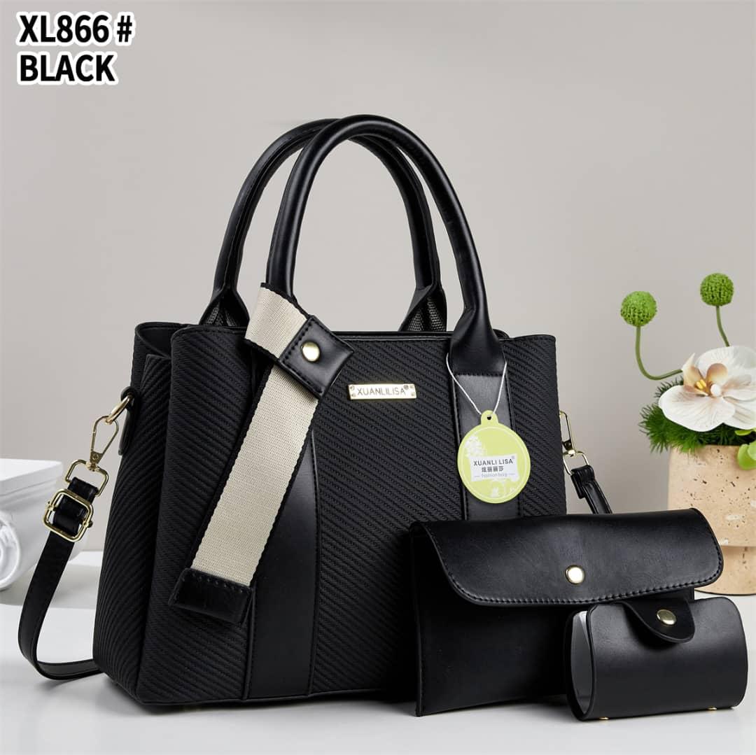 [❤TRAVEL IN STYLE 🤩🤩✨! 3 in 1 pc Classy Affordable Brand New Stylish and Luxurious New arrival Ladies Shoulder Bags.
