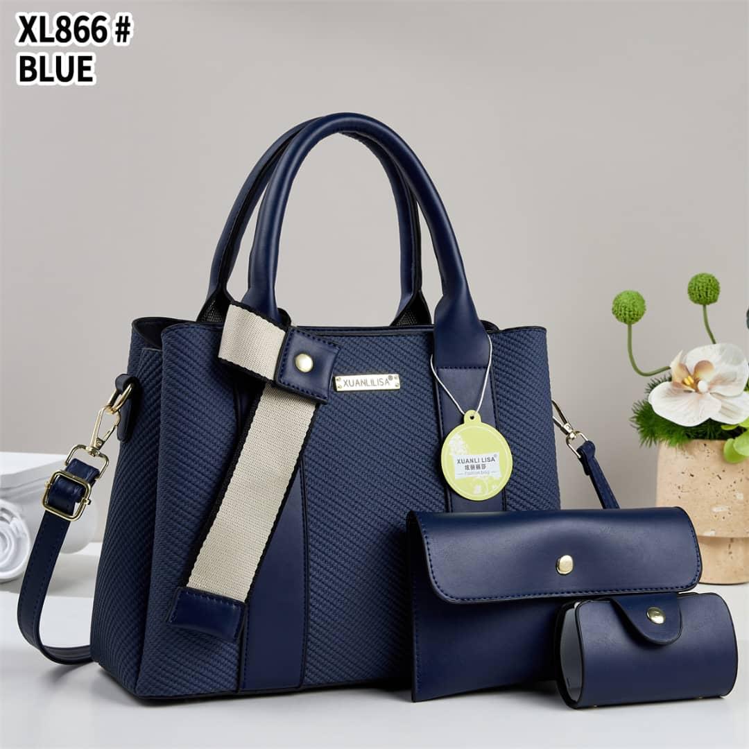 [❤TRAVEL IN STYLE 🤩🤩✨! 3 in 1 pc Classy Affordable Brand New Stylish and Luxurious New arrival Ladies Shoulder Bags.