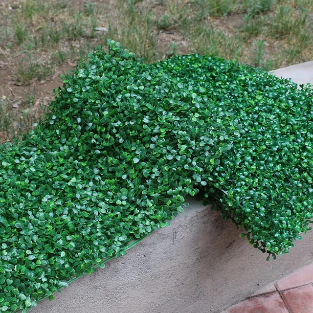Hedge Panels 40 cm x 60cm  Artificial Boxwood Panels Topiary Hedge Plant, Privacy Hedge Screen Sun Protected Suitable for Outdoor, Indoor, Garden, Fence, Backyard and Decor