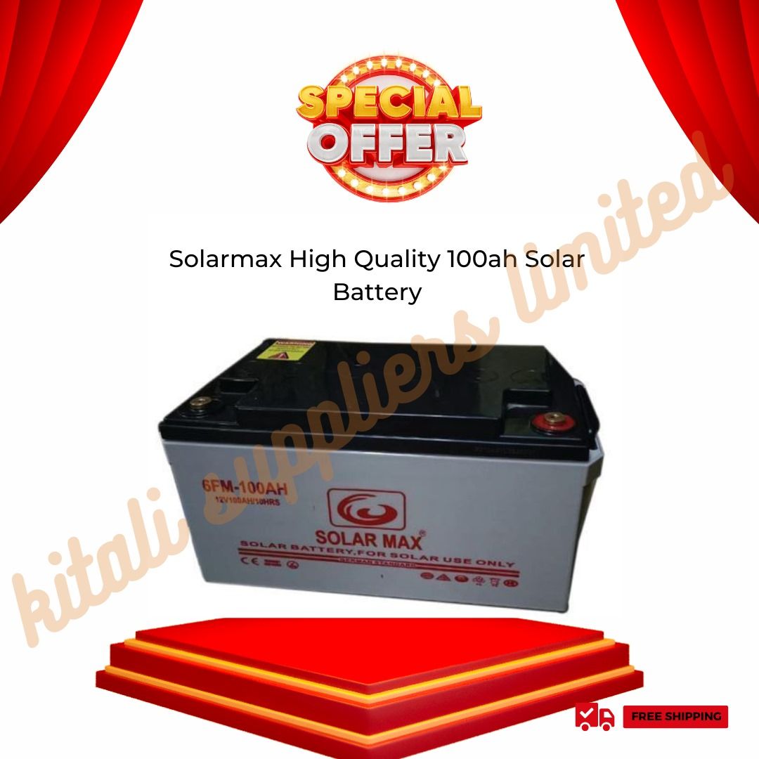 Solarmax 100Ah 12V Battery – Reliable Deep Cycle Power for Solar Systems