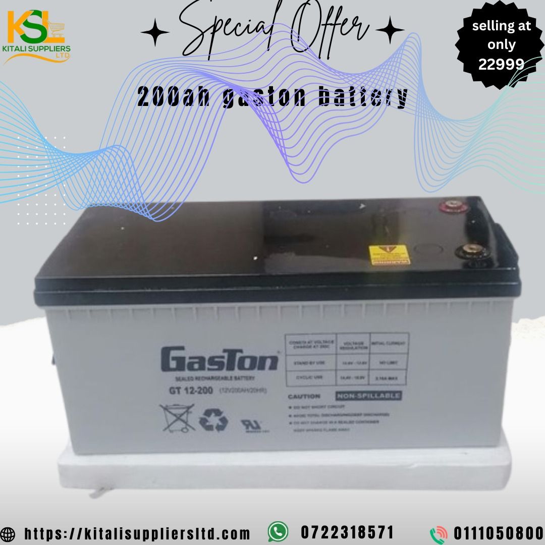 Gaston 200Ah Deep Cycle Battery – Reliable Solar Power Storage