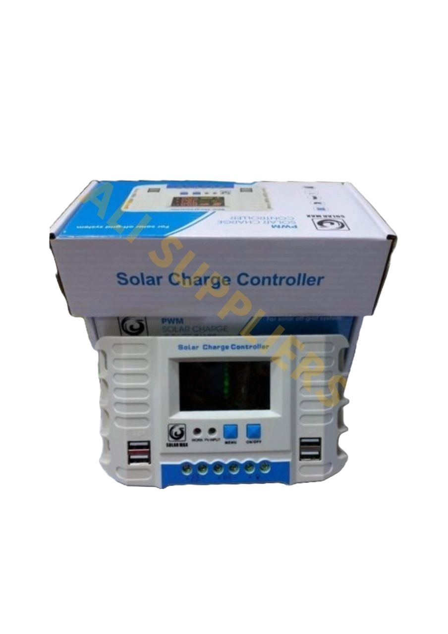 50A Solarmax PWM Solar Charge Controller with Dual USB – LCD Display & Auto 12V/24V Detection - Keep your solar system safe and efficient with the 50A Solarmax PWM Charge Controller.