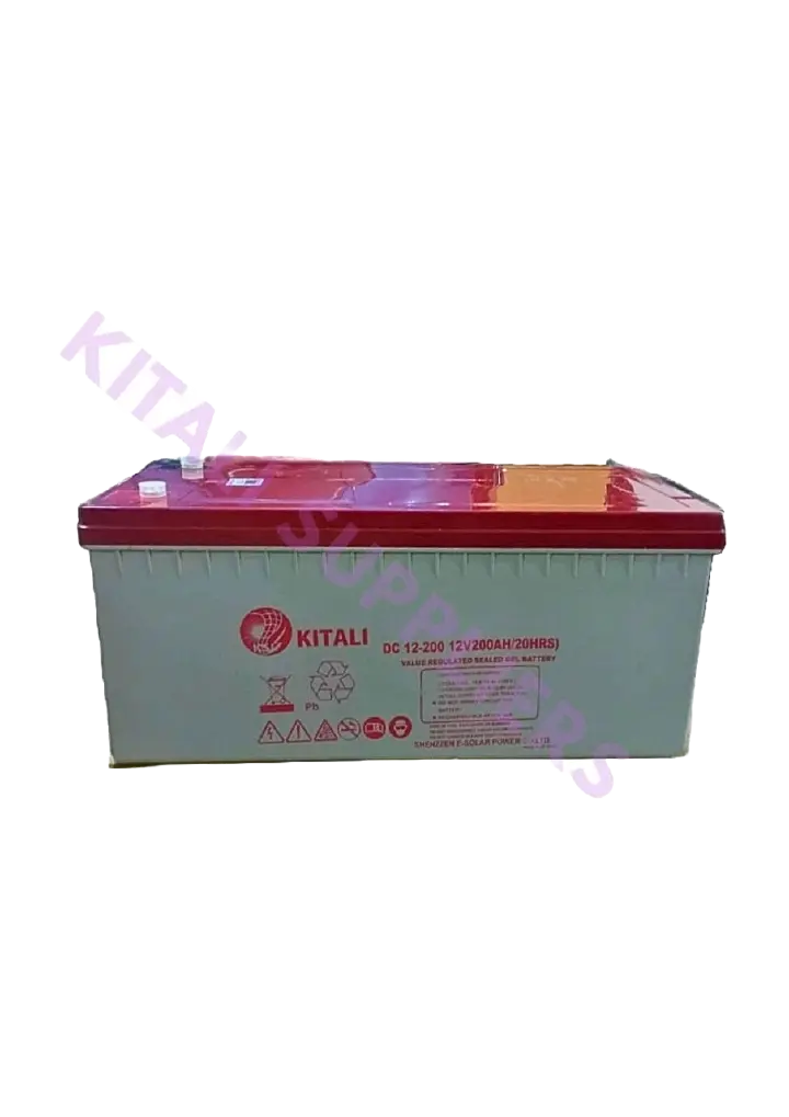 Kitali DC 12-200 12V 200Ah Sealed Gel Battery | Long-Lasting Power Solution - The Kitali DC 12-200 12V 200Ah Sealed Gel Battery delivers reliable, maintenance-free, and long-lasting power.