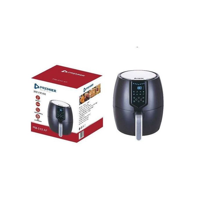 Premier Air fryer PM513, 5.0L without Oil Air Fryer with Digital LED Touch Screen, Deep Fryer 12 Programmes, Hot Air Fryer Precise Temperature Control, Airfryer Time Setting 1-60 Min