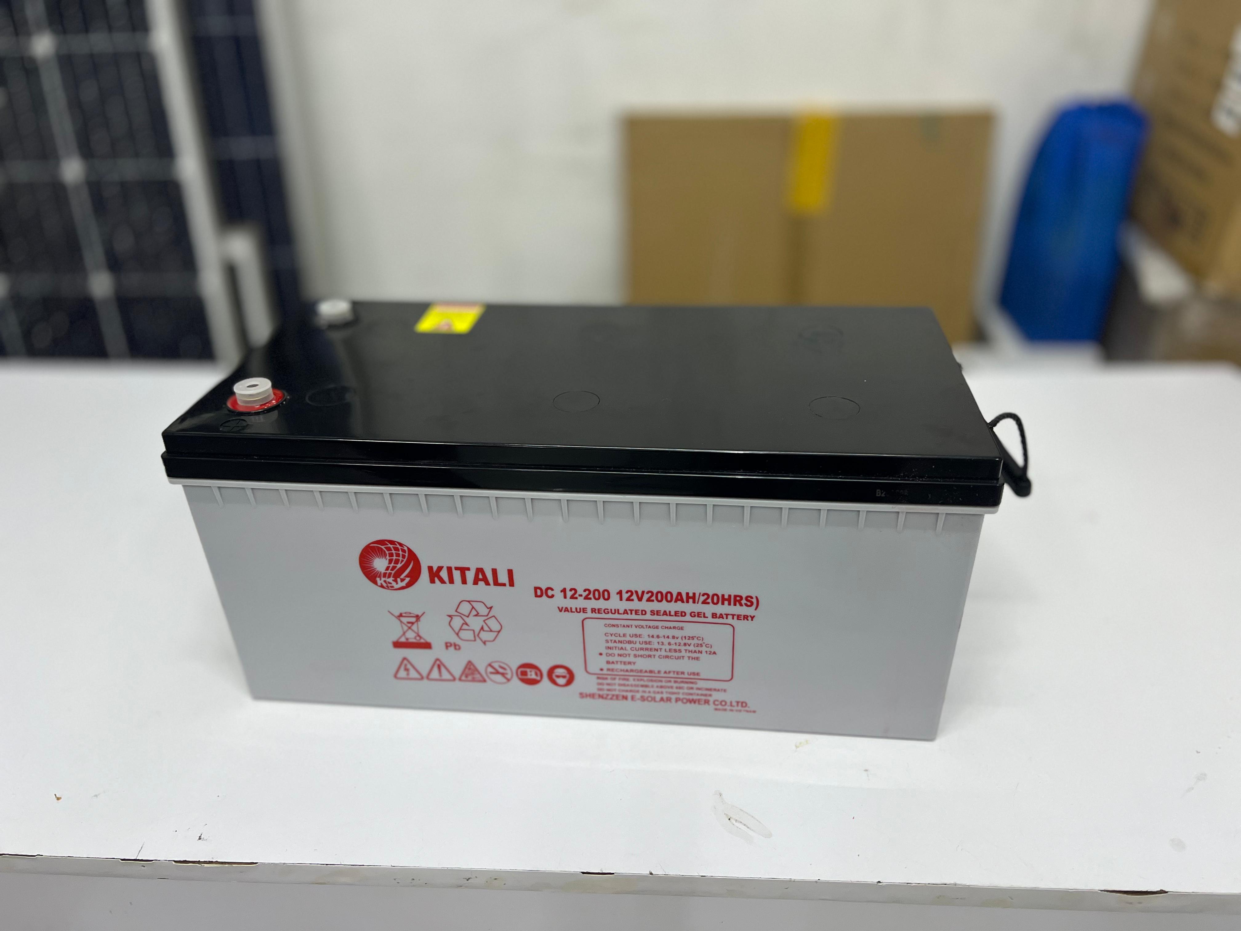 300W Solar Kit | 300W Mono Solar Panel + 200Ah Kitali Battery + 1kVA MUST Inverter – Complete Solar Power System - ensures excellent solar absorption, the 200Ah Kitali battery
