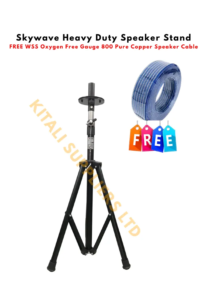 Heavy Duty Speaker Stand - Sturdy Support for Exceptional Sound Classic Tripod Speaker Stand