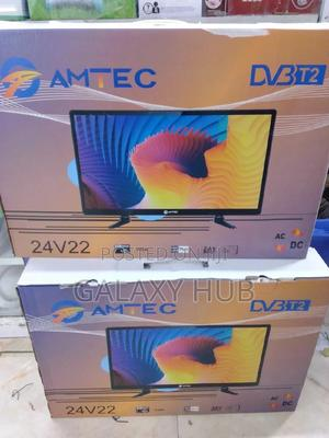 Amtec 24-Inch Digital LED TV – AC/DC Dual Power, Clear Images, Energy-Saving Television