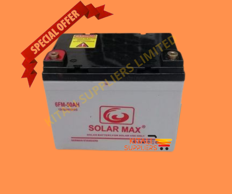 Solarmax 50Ah Solar Gel Battery – Maintenance-Free Deep Cycle Battery for Solar Systems