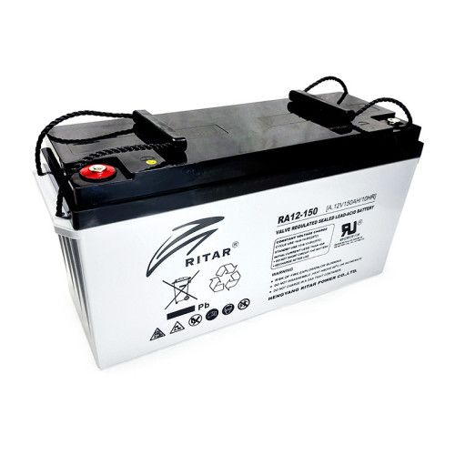 Ritar 150Ah/20hr Solar Battery – Maintenance-Free Gel VRLA Dry Cell hence its service is long-term, consist of Gel battery