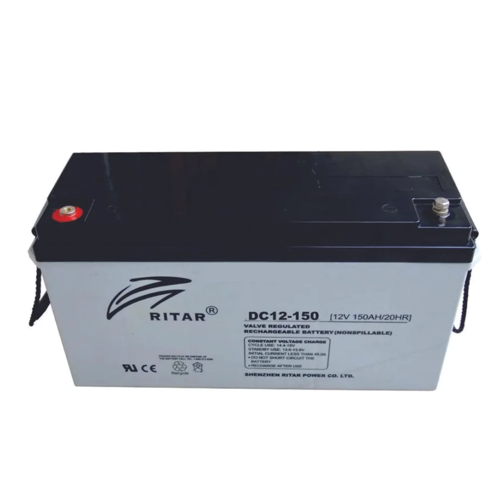Ritar 150Ah/20hr Solar Battery – Maintenance-Free Gel VRLA Dry Cell hence its service is long-term, consist of Gel battery