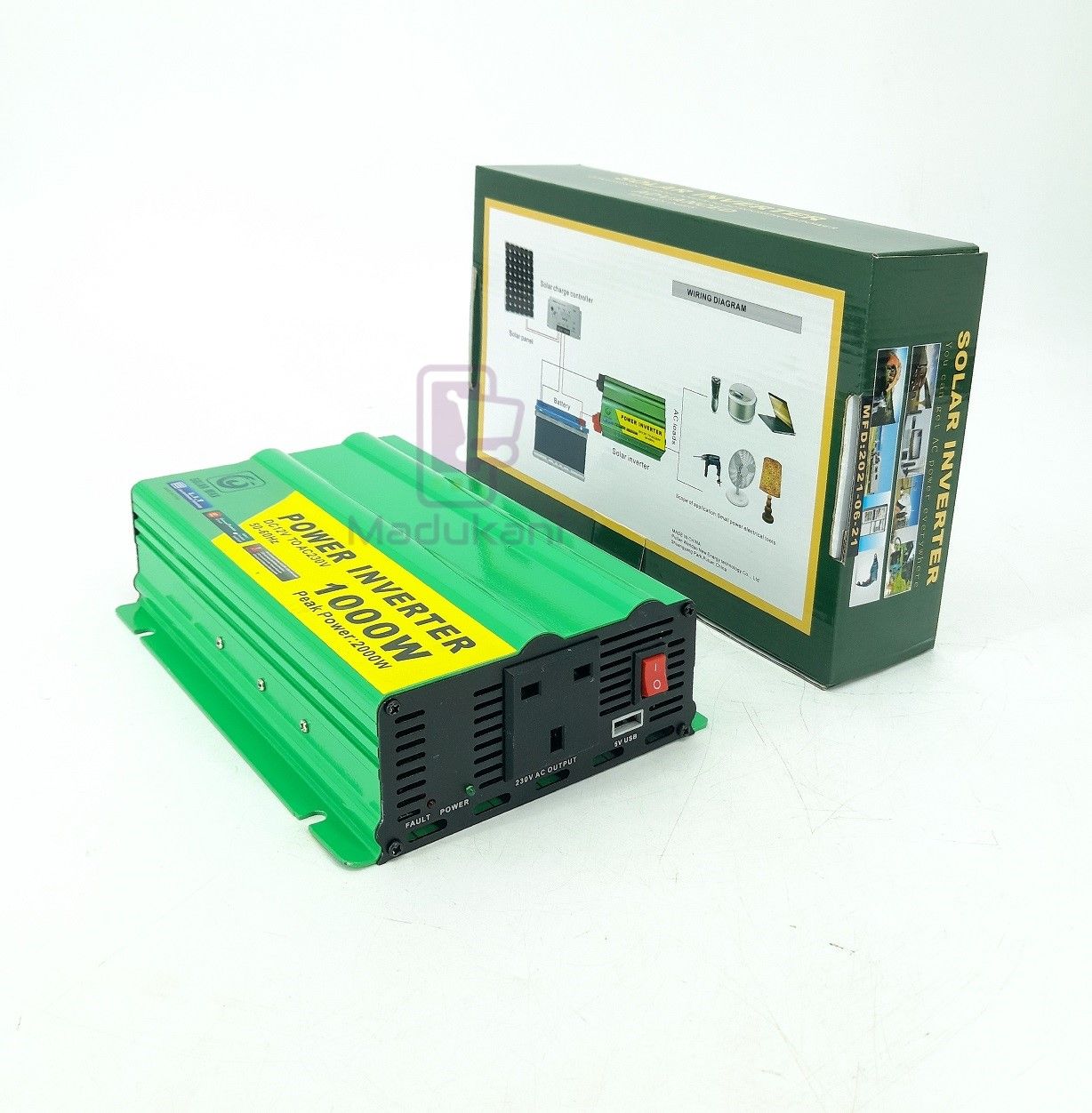 Solarmax 1000W Power Inverter, 20A Charge Controller, 3 Free LED Bulbs – Energy Saving, Durable Home & Solar Inverter for Lighting, TV, Laptops, Fans & Household Electronics