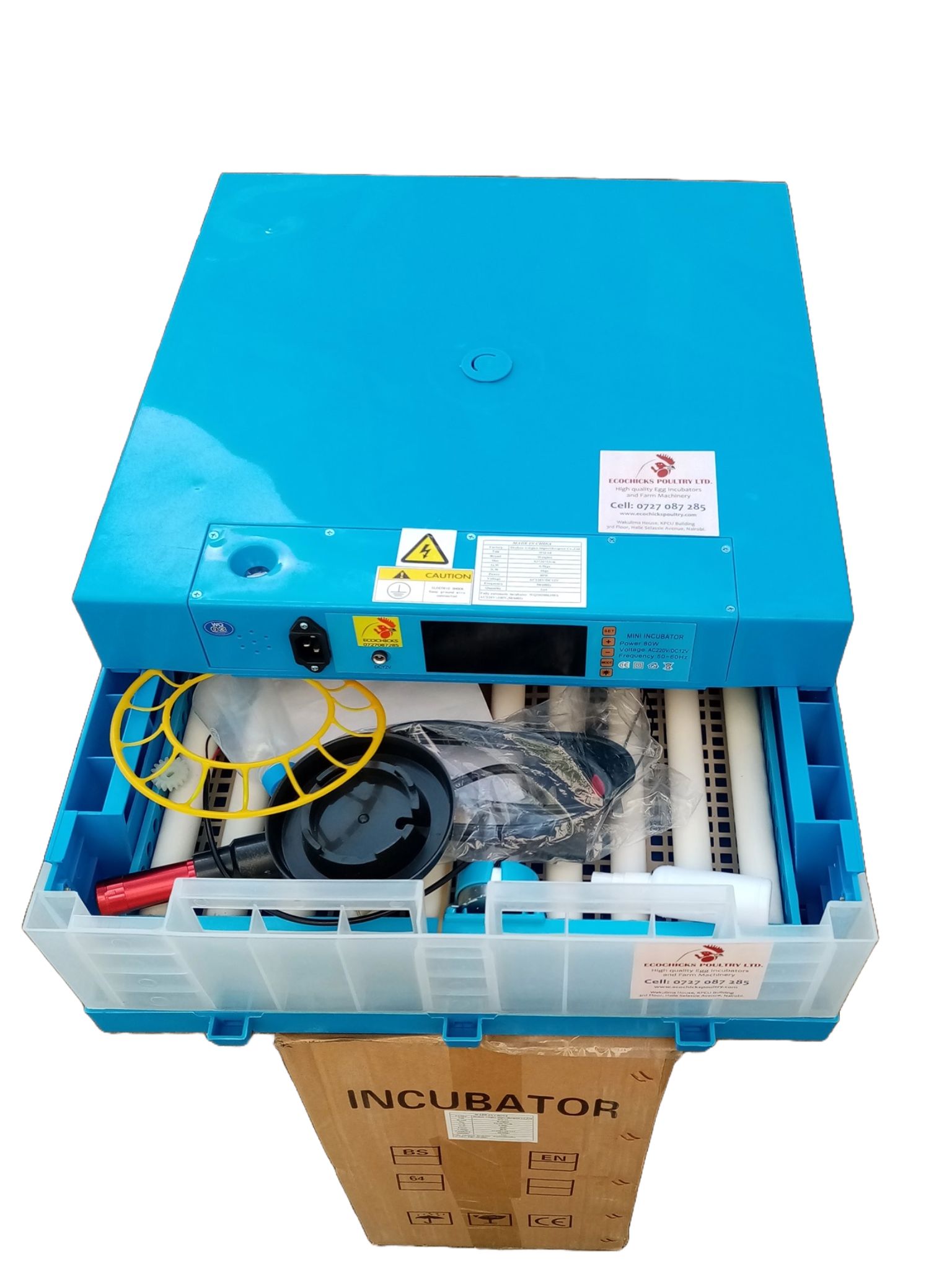 64-Egg Solar Digital Incubator – 120W Automatic Turning & Temperature Control, Solar Incubator, Solar Egg Hatcher, Automatic Poultry Incubator