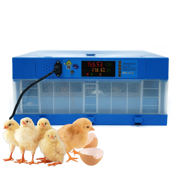 64-Egg Solar Digital Incubator – 120W Automatic Turning & Temperature Control, Solar Incubator, Solar Egg Hatcher, Automatic Poultry Incubator