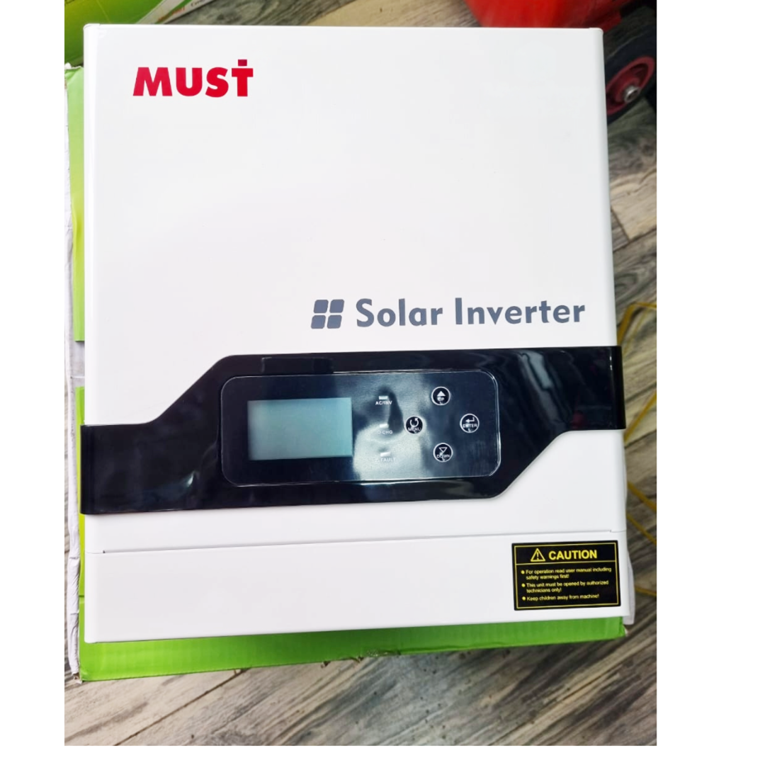 MUST 3kVA Hybrid Inverter 24V 60A – Pure Sine Wave Solar Inverter with MPPT Charger for Reliable Home & Office Power Backup