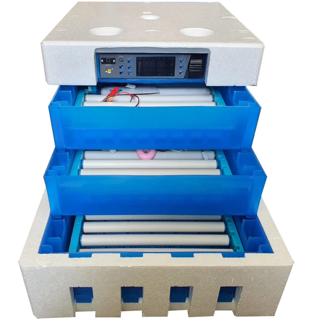 ER256 Automatic Digital Egg Incubator – 256 Eggs Capacity, 80W, AC/DC Powered with Roller Turning & a FREE Infrared Red Chicken Bulb