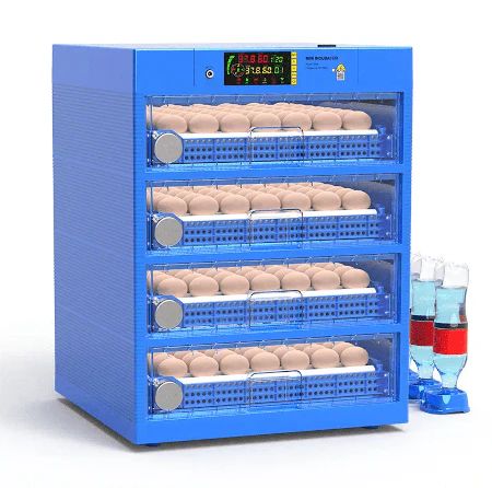 ER256 Automatic Digital Egg Incubator – 256 Eggs Capacity, 80W, AC/DC Powered with Roller Turning & a FREE Infrared Red Chicken Bulb