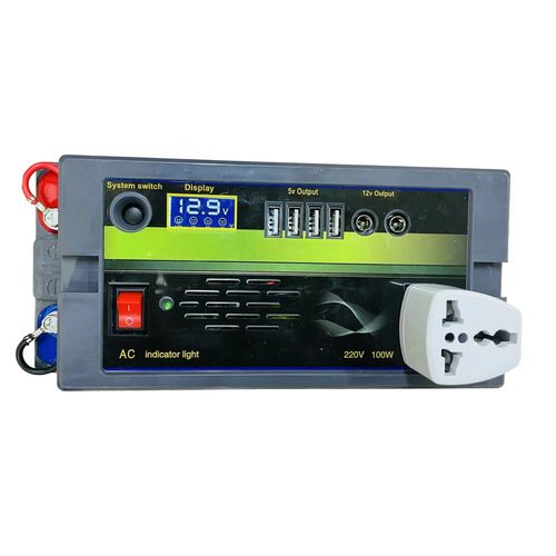 Yachu 40Ah Rechargeable Battery Kit with AC Output, USB Ports, 6A Charger & LED Bulbs – Reliable Portable Power for Home, Business & Outdoor UsePower your world with the Yachu 40Ah Rechargeable Battry