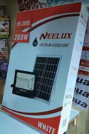 200W Solar Security Floodlight – Automatic Dusk to Dawn Outdoor Lighting - Brighten up your outdoors with the 200W Solar Security Floodlight, designed for automatic dusk-to-dawn operation