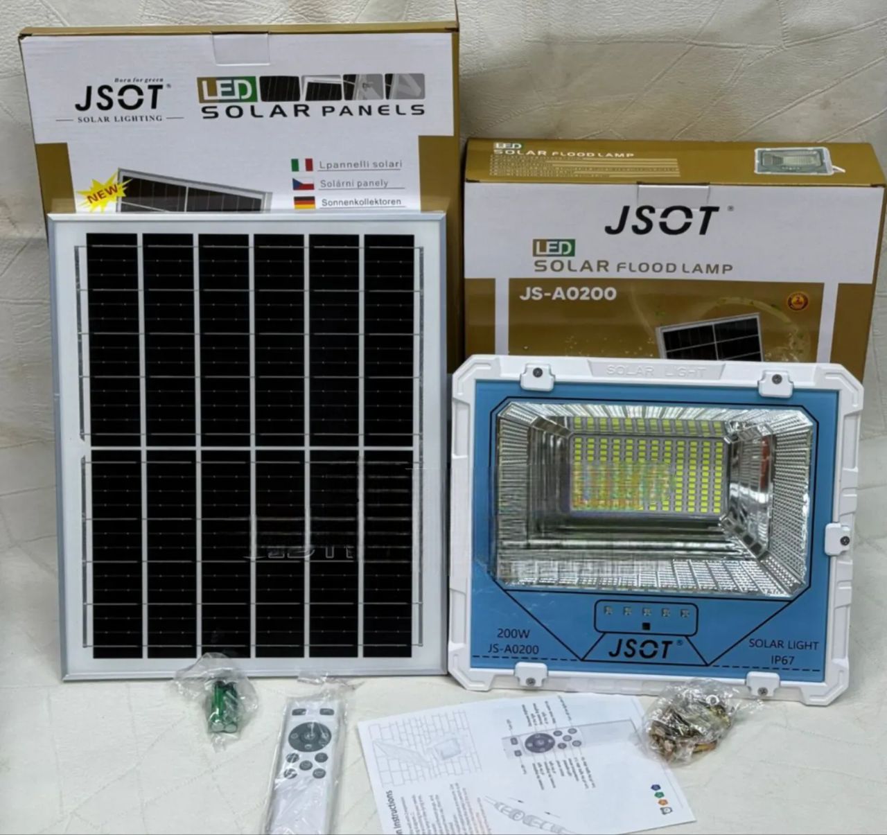 200W Solar Security Floodlight – Automatic Dusk to Dawn Outdoor Lighting - Brighten up your outdoors with the 200W Solar Security Floodlight, designed for automatic dusk-to-dawn operation