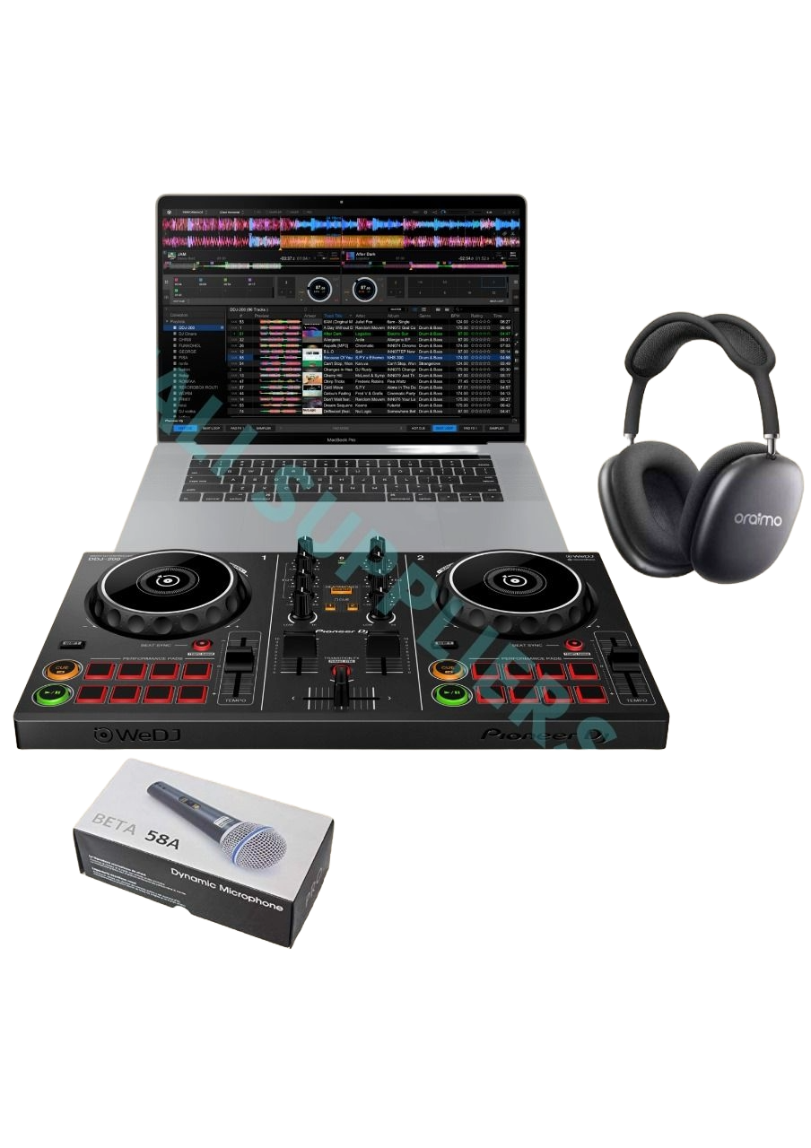 Pioneer DJ Controller + HP EliteBook 840 G1 + Beta Mic + Oraimo Headphones – Complete DJ & Music Production Bundle - Step into the world of professional DJing and music production with this all-in-one