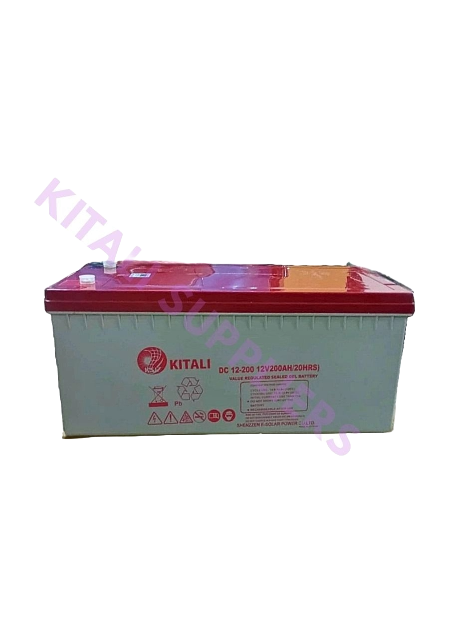Kitali DC 12-200 12V 200Ah Sealed Gel Battery | Long-Lasting Power Solution - The Kitali DC 12-200 12V 200Ah Sealed Gel Battery delivers reliable, maintenance-free, and long-lasting power.