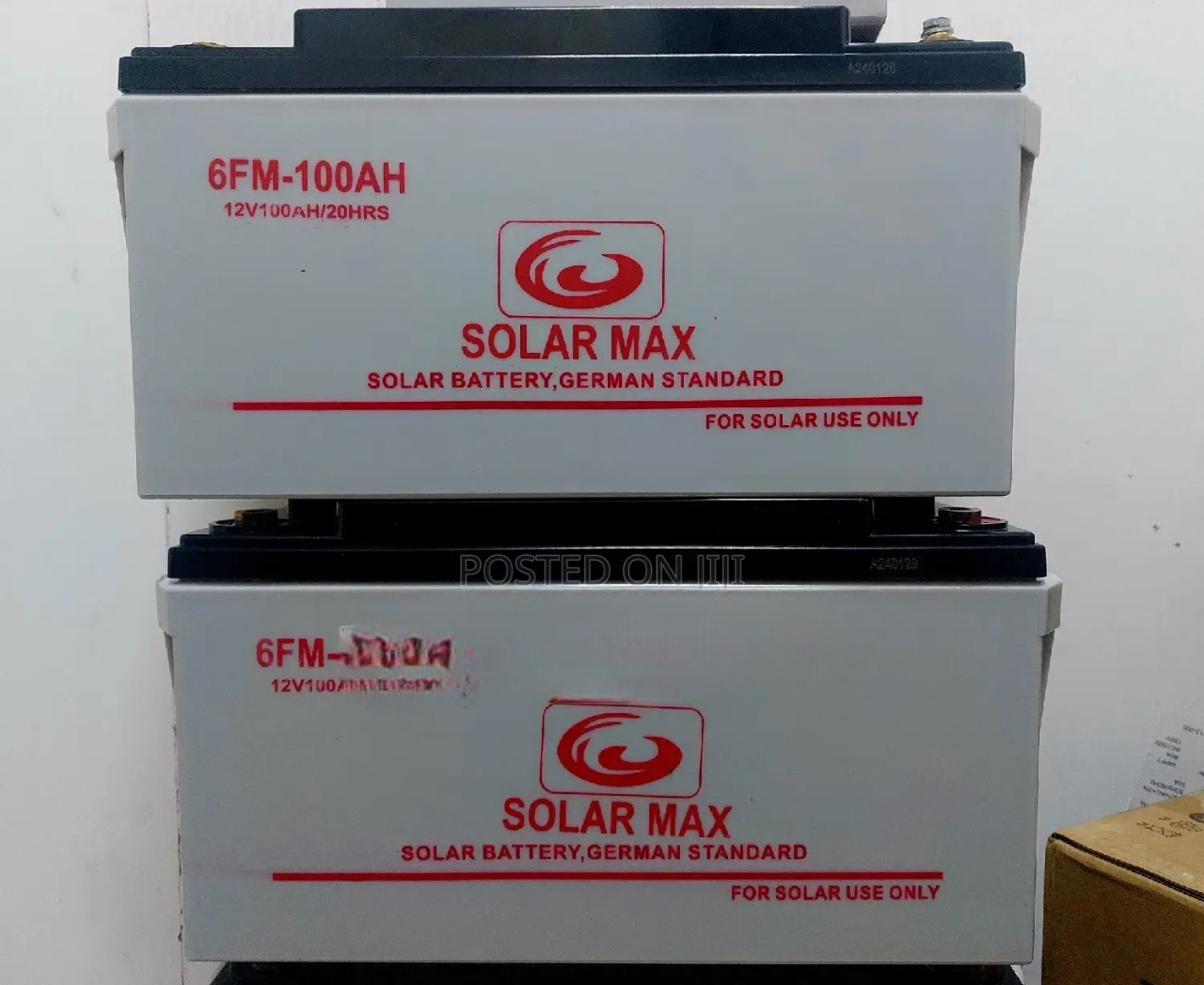 Solarmax High Quality 100Ah Solar Battery – German Standard Deep Cycle Maintenance-Free Power Storage - Designed to deliver long-lasting, reliable power for your solar and backup energy needs.