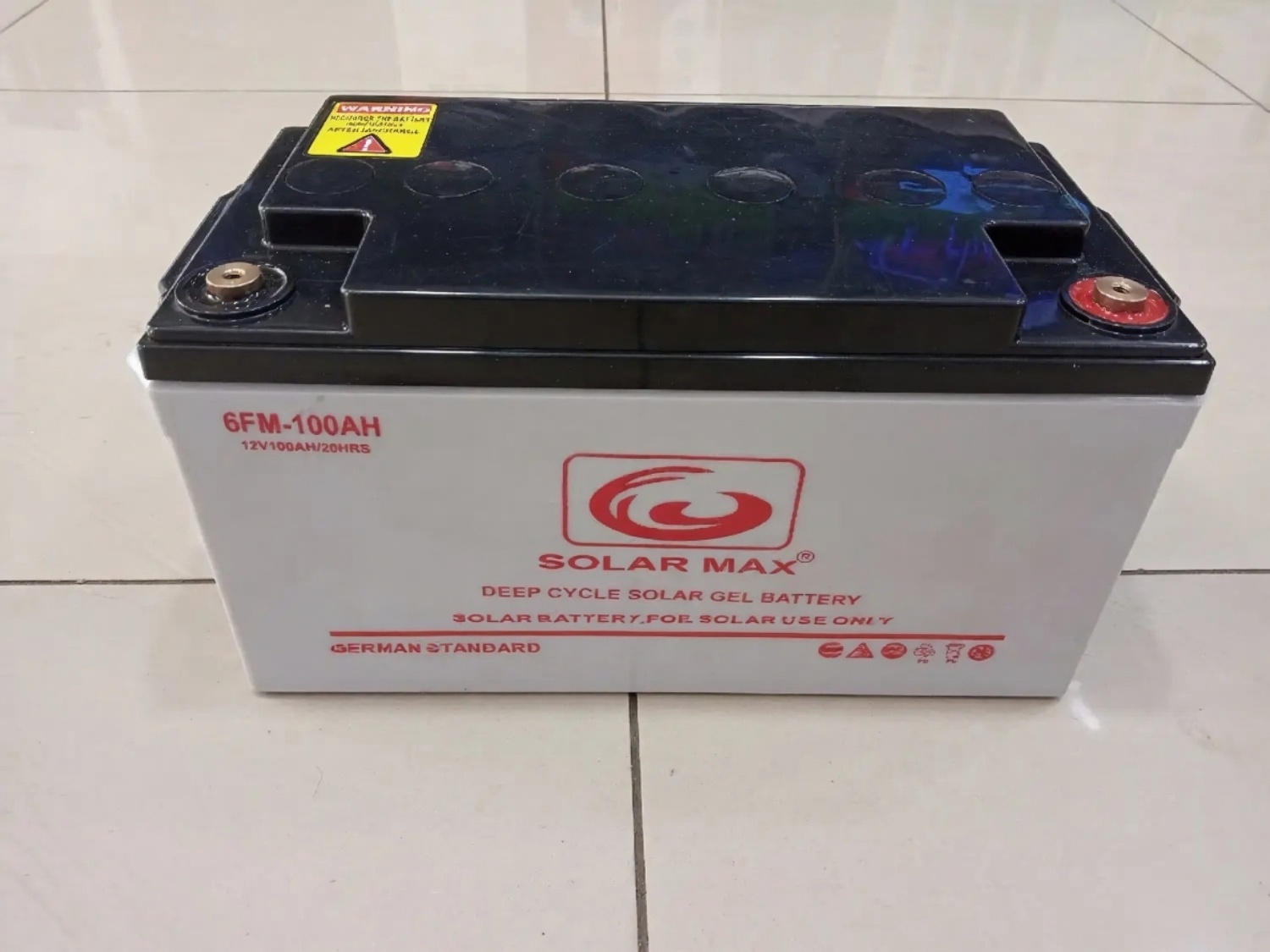 Solarmax High Quality 100Ah Solar Battery – German Standard Deep Cycle Maintenance-Free Power Storage - Designed to deliver long-lasting, reliable power for your solar and backup energy needs.