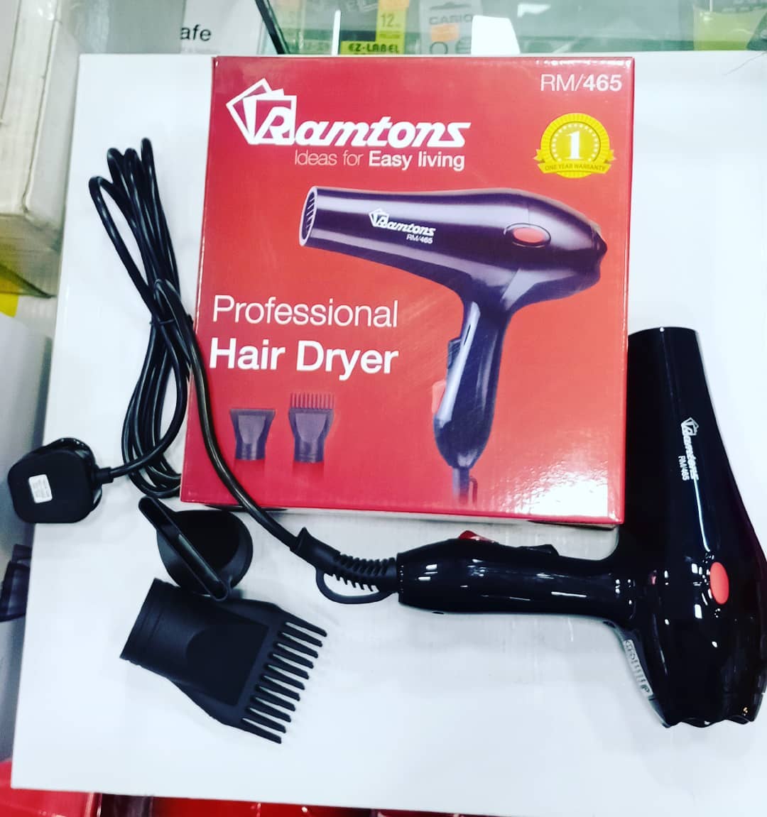 Ramtons Professional Blowdry – High-Power Salon & Home Hair Dryer - A high-performance hair dryer designed for both professional salons and home use.