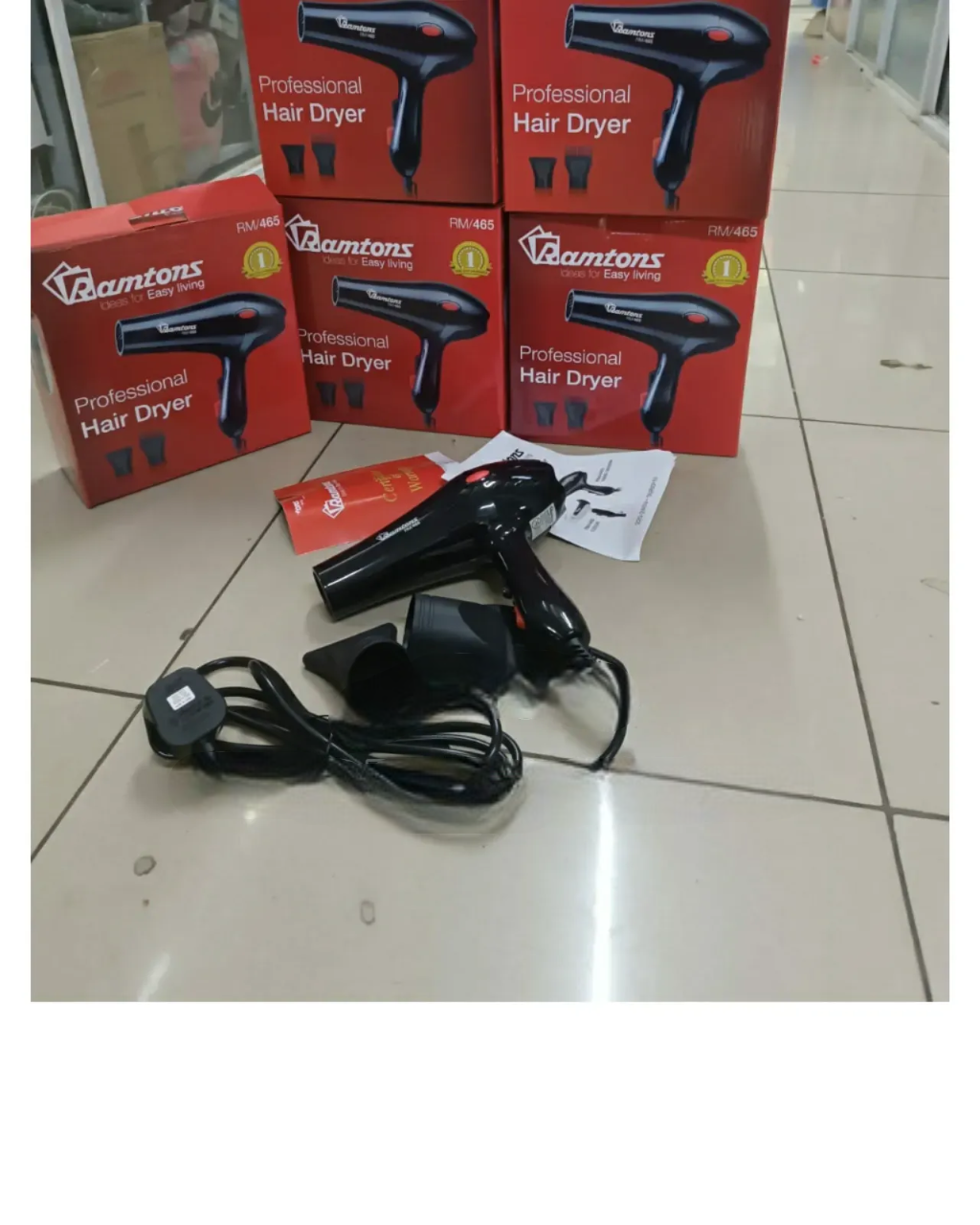 Ramtons Professional Blowdry – High-Power Salon & Home Hair Dryer - A high-performance hair dryer designed for both professional salons and home use.