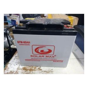 Solarmax 80Ah Solar Battery – Maintenance-Free Dry Cell + Free 10A Digital Solar Charge Controller. A maintenance-free dry cell battery designed for solar power storage, home backup, and off-grid.