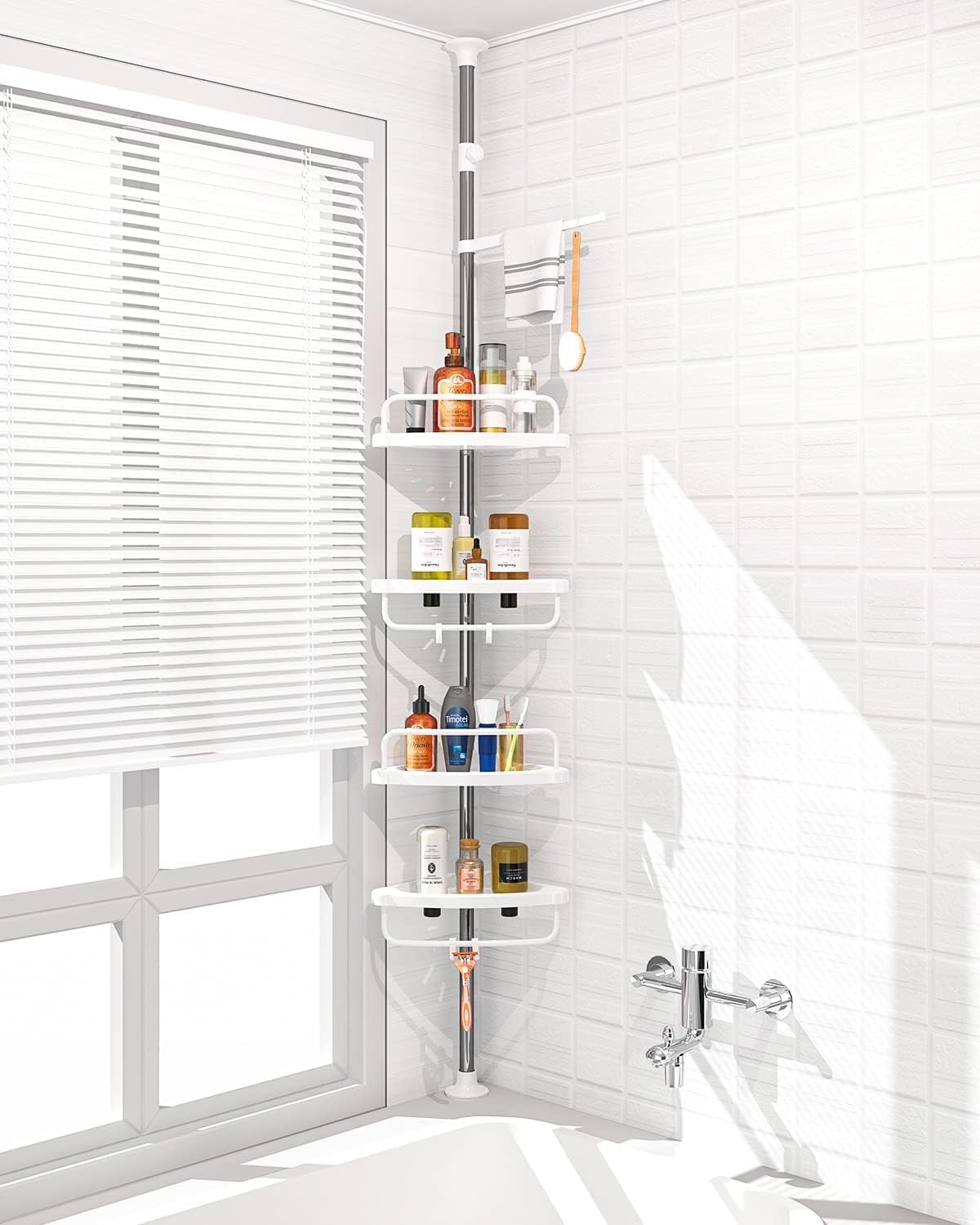 Multi Corner Shelf – 3.2m Adjustable Storage Rack for Home & Office Organization. It provides sturdy, space-saving, and elegant organization for books, plants, kitchenware, or décor.