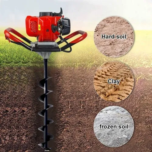 Earth Auger 4-Stroke 50cc – Heavy-Duty Petrol-Powered Hole Digger. The Earth Auger 4-Stroke 50cc Hole Digger is built for farmers, landscapers, and construction professionals who need a reliable machi