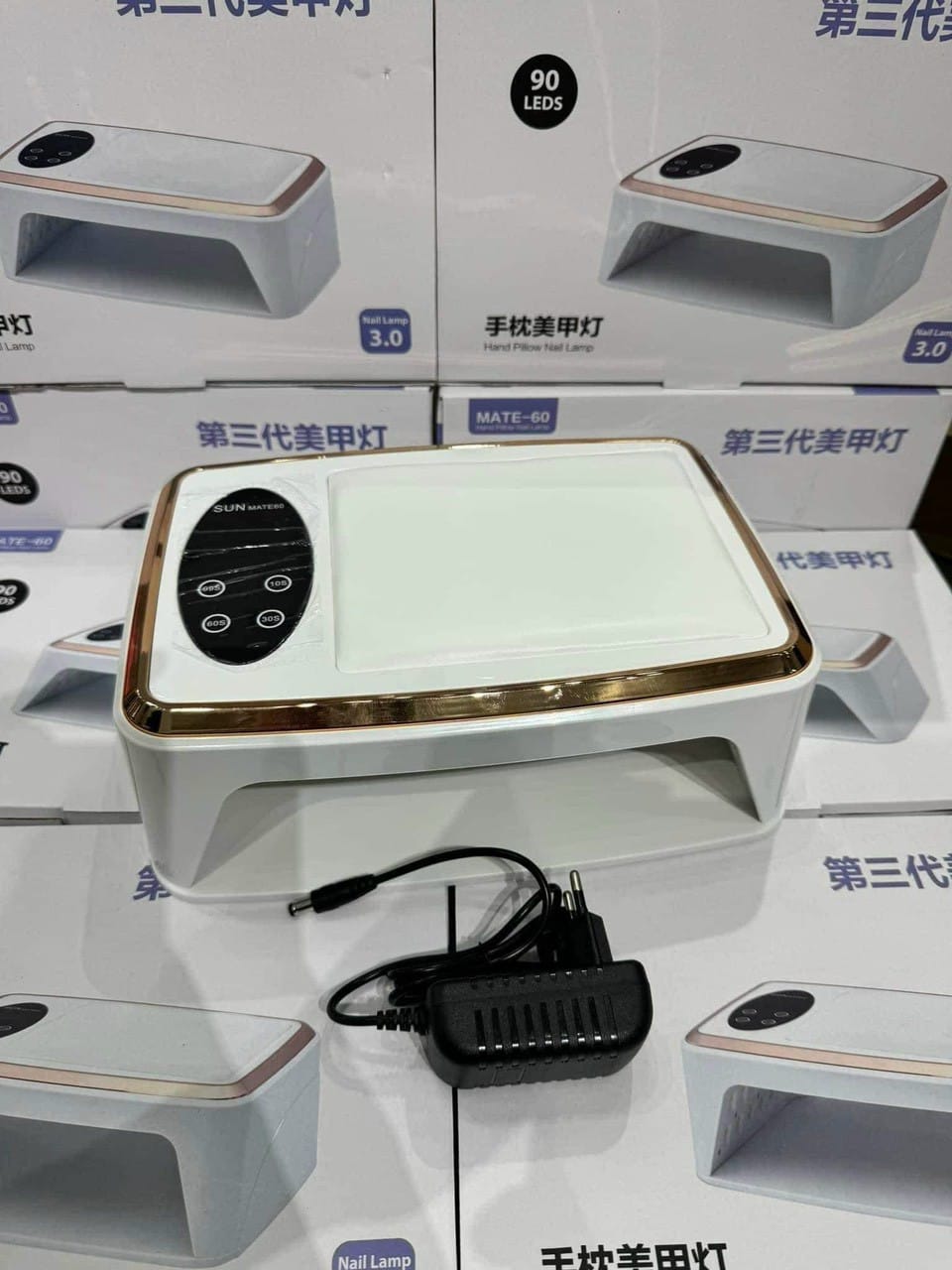 Mate 60 UV/LED Nail Lamp with Hand Pillow – Professional Gel Nail Dryer with Smart Curing. Experience salon-quality nails in the comfort of your home with the Mate 60 UV Nail Lamp.