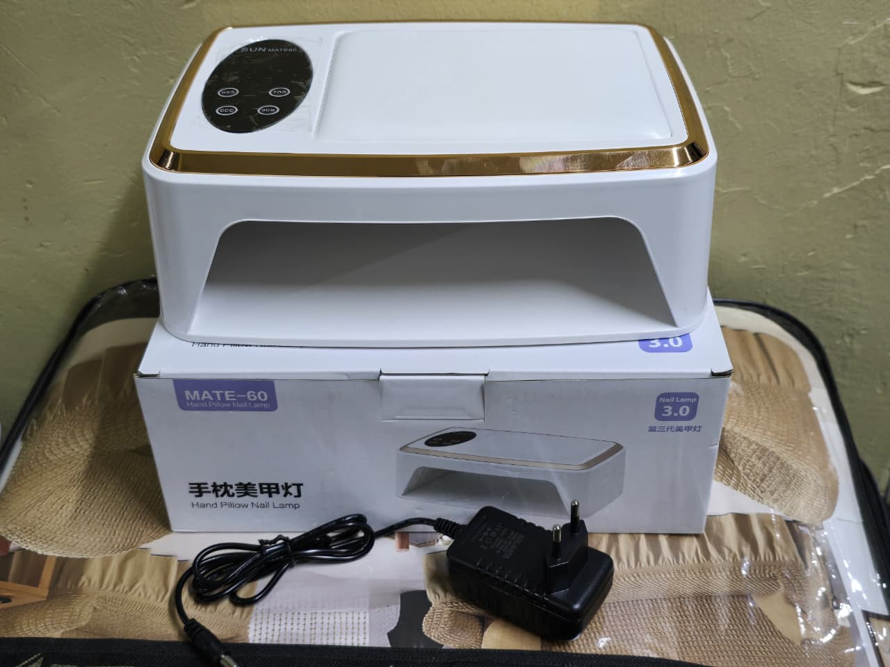 Mate 60 UV/LED Nail Lamp with Hand Pillow – Professional Gel Nail Dryer with Smart Curing. Experience salon-quality nails in the comfort of your home with the Mate 60 UV Nail Lamp.