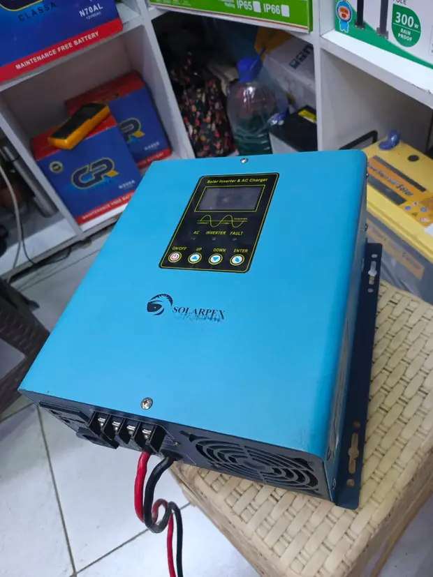 1kVA Hybrid Solarpex Inverter – Smart Solar & Grid Power Backup. Experience reliable, eco-friendly energy with the 1kVA Hybrid Solarpex Inverter, designed for seamless integration of solar.