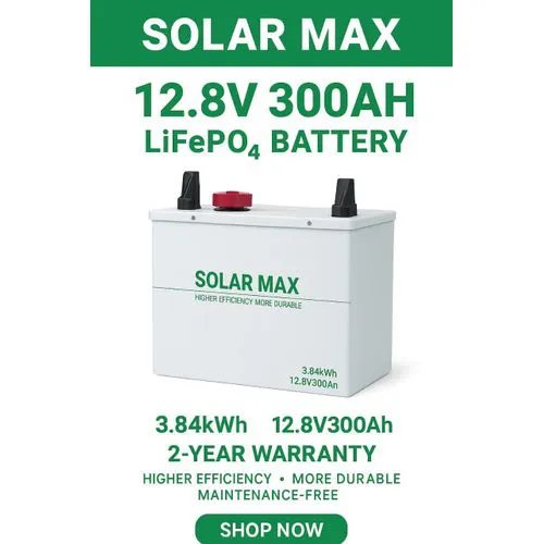 Solarmax 300Ah 12.8V Lithium Battery – High-Capacity LiFePO₄ Solar Energy Storage Solution.
Built with advanced LiFePO₄ (Lithium Iron Phosphate) technology, this battery delivers outstanding safety.