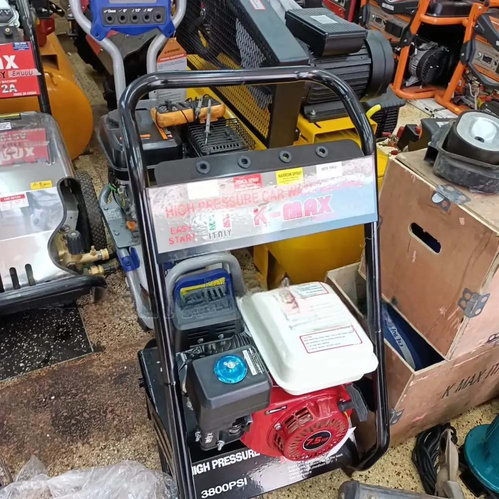 Kmax PSI-3800 High Pressure Car Wash Machine – 7.5HP Industrial Heavy-Duty Power Washer. Give your vehicles, outdoor surfaces, and equipment a professional clean with the Kmax PSI-3800 High Pressure.