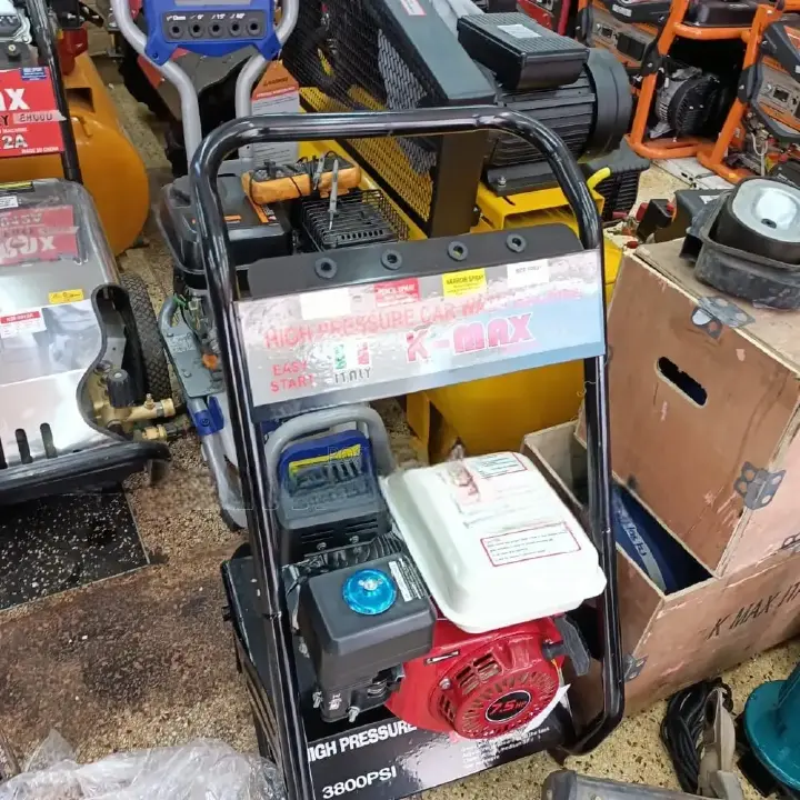 Kmax PSI-3800 High Pressure Car Wash Machine – 7.5HP Industrial Heavy-Duty Power Washer. Give your vehicles, outdoor surfaces, and equipment a professional clean with the Kmax PSI-3800 High Pressure.