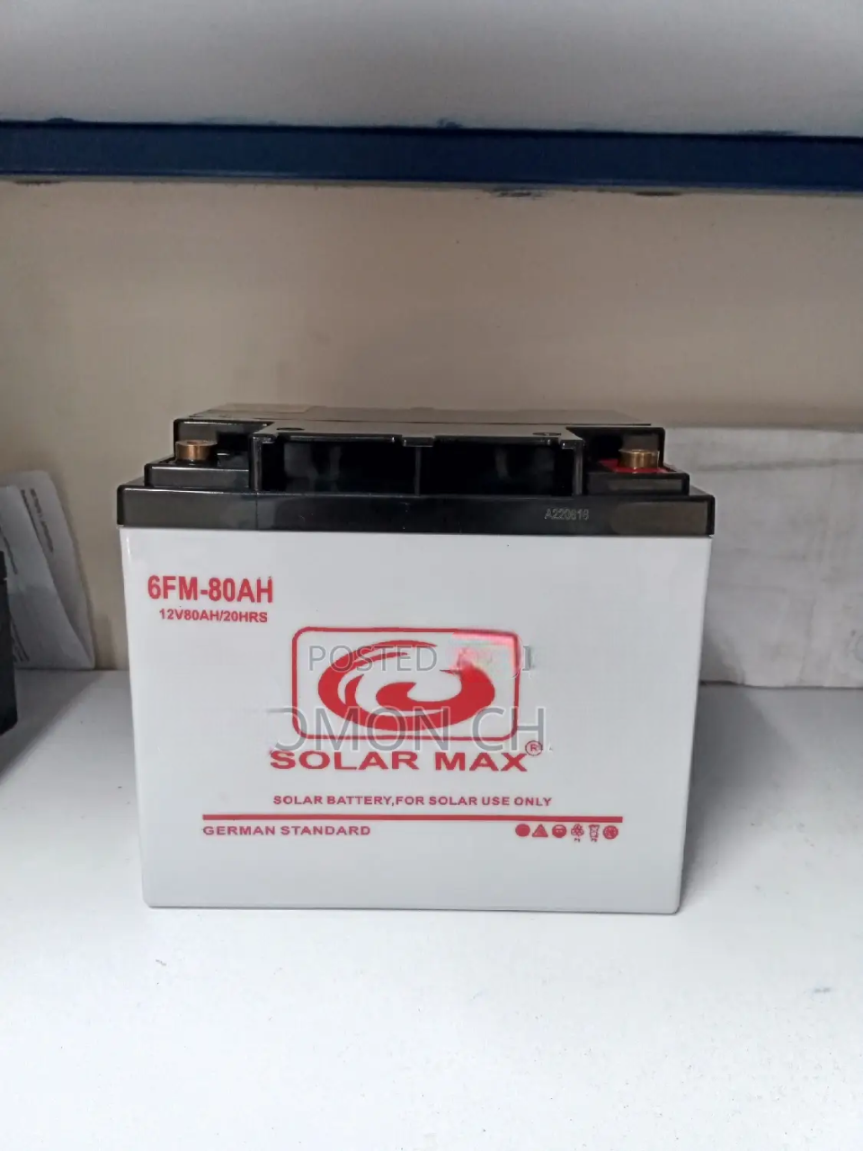 SolarMax 80Ah Deep Cycle Gel Battery – Long-Lasting, Maintenance-Free Solar Power Storage. Power your solar system with reliable, maintenance-free energy using the SolarMax 80Ah Deep Cycle Gel Battery