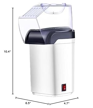 TLAC Electric Popcorn Maker – 1200W Hot Air Popcorn Popper for Healthy, Oil-Free Snacks.
Make fresh, fluffy popcorn in just minutes with the TLAC Electric Popcorn Maker