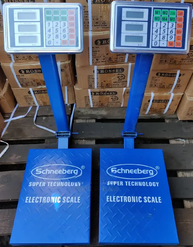 Schneeberg 500 kg Digital Platform Scale – Heavy-Duty Industrial Weighing Scale with Large LCD Display. Weigh up to 500 kg with precision using the Schneeberg heavy-duty platform scale.