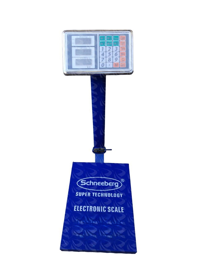 Schneeberg 300 kg Digital Platform Scale – Heavy-Duty Industrial Weighing Machine with LCD Display. Weigh up to 300 kg with precision using the Schneeberg heavy-duty digital platform scale.