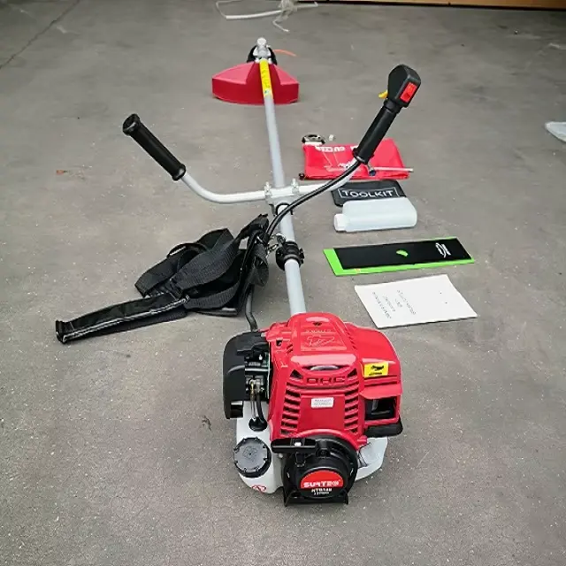 Premier 2-Stroke Petrol Brush Cutter – Heavy-Duty Grass & Weed Trimmer with Metal Blade for Farming, Landscaping & Garden Maintenance