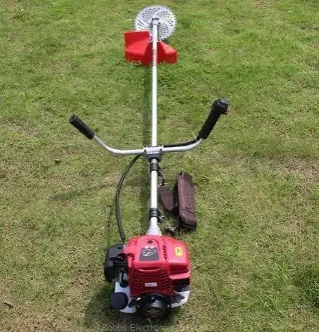 Premier 2-Stroke Petrol Brush Cutter – Heavy-Duty Grass & Weed Trimmer with Metal Blade for Farming, Landscaping & Garden Maintenance