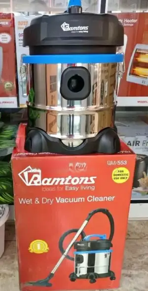 Ramtons 21 Litres Wet & Dry Vacuum Cleaner – Powerful, Multi-Surface Cleaning for Home & Business. Experience professional-grade cleaning at home or in your workspace with the Ramtons 21 L Wet & Dry
