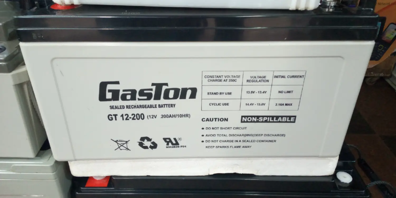 Gaston 200Ah/10Hr Deep-Cycle Solar Battery –Long-Life, Maintenance-Free Energy Storage. The Gaston 200Ah/10Hr Deep-Cycle Solar Battery delivers dependable, long-lasting energy storage for solar system
