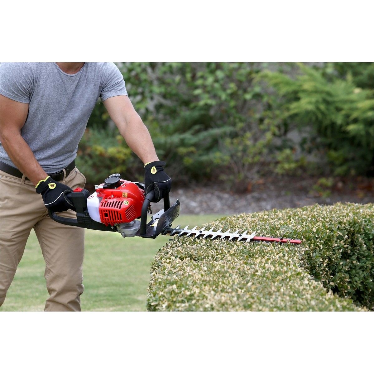 Premier Petrol Hedge Trimmer – Powerful 2-Stroke Garden Tool for Fast, Precise Trimming. Tackle overgrown hedges and shrubs with ease using the Premier Petrol Hedge Trimmer, a heavy-duty garden tool