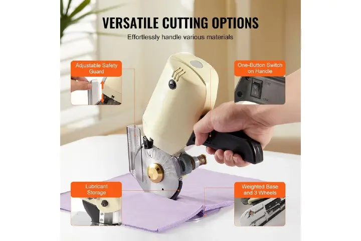 Premier Cloth Cutting Machine – Heavy-Duty Electric Fabric Cutter for Tailoring & Industrial Use. slices through multiple fabric layers with ease—saving time while maintaining clean, accurate cut