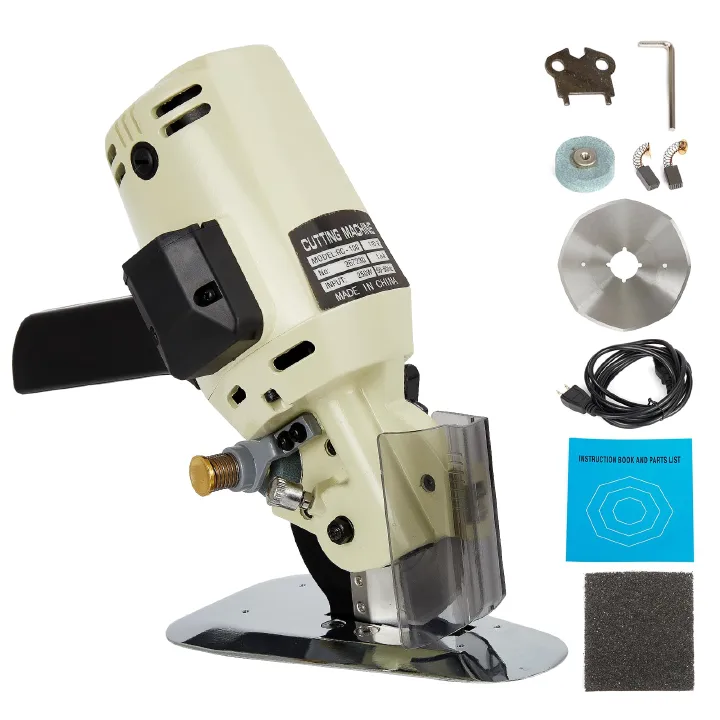 Premier Cloth Cutting Machine – Heavy-Duty Electric Fabric Cutter for Tailoring & Industrial Use. It slices through multiple fabric layers with ease—saving time while maintaining clean, accurate cut