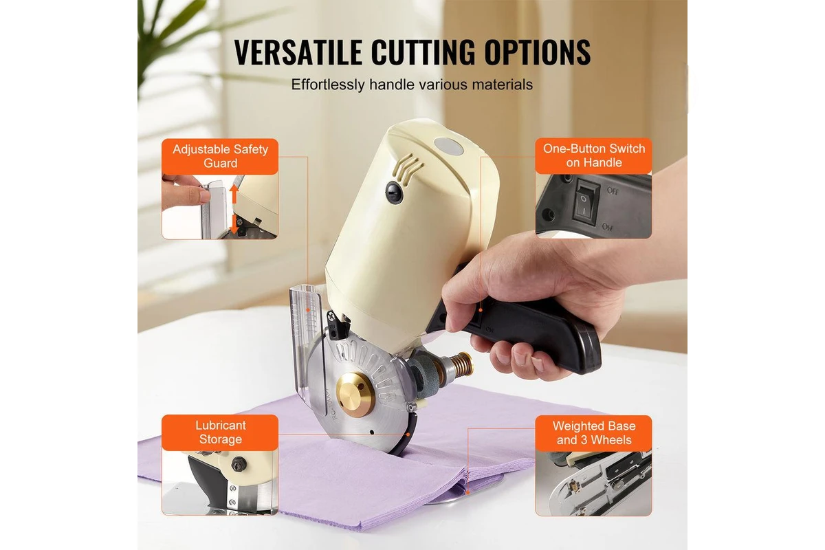 Premier Cloth Cutting Machine – Heavy-Duty Electric Fabric Cutter for Tailoring & Industrial Use. It slices through multiple fabric layers with ease—saving time while maintaining clean, accurate cut